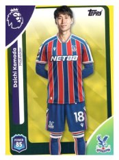 fotbalová kartička 2025-26 Topps  Premier League 119 Daichi Kamada (Crystal Palace)-PARALLEL Yellow