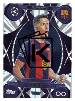 fotbalová kartička 2025-26 Topps Match Attax UCC Infinity IN4 Robert Lewandowski (FC Barcelona)