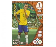 Fotbalová kartička Panini Adrenalynl XL World Cup Russia 2018 Fans Favourite 365 Miranda