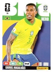 fotbalová kartička World Cup 2026 Adrenalyn XL 76 Gabriel Magalhaes (Brazil)