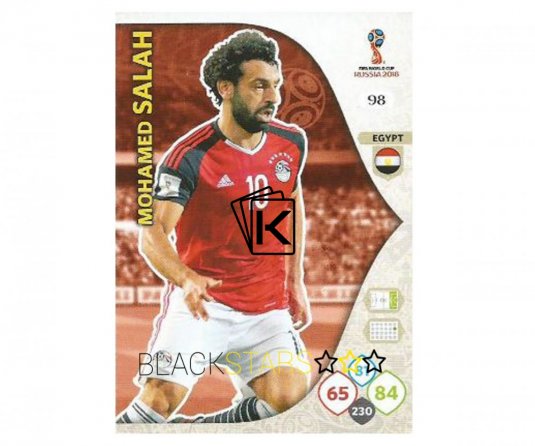 Fotbalová kartička Panini Adrenalynl XL World Cup Russia 2018 Team Mate 98 Mohamed Salah Egypt