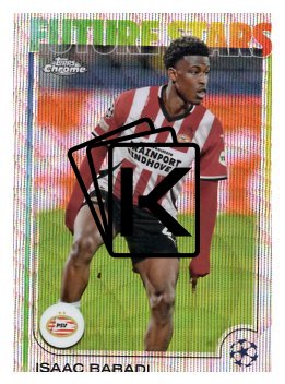 fotbalová kartička 2024-25 Topps Chrome parallel 194 - Isaac Babadi RC