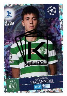 2025-26 Topps Champions League  Parallels Chrome 294 Georgios Vagiannidis (Sporting CP)