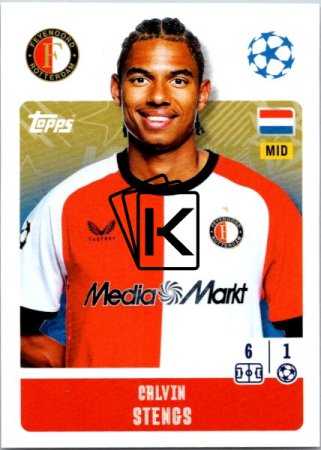 2024-25 Topps Champions League 216 Calvin Stengs(Feyenoord)