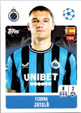 2024-25 Topps Champions League 158 Ferran Jutglà (Club Brugge KV)