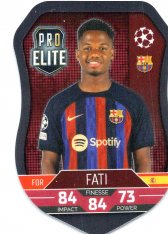 Fotbalová kartička 2022-23 Topps Match Attax UCL Pro Elite Shield SH5 Ansu Fati FC Barcelona