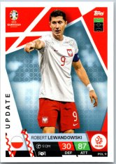 fotbalová karta Topps Match Attax EURO 2024 Update POL9 Robert Lewandowski (Poland)
