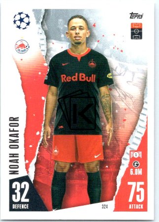 Fotbalová kartička 2023-24 Topps Match Attax UEFA Club Competitions 324 Noah Okafor FC Salzburg