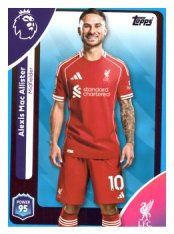 fotbalová kartička 2025-26 Topps  Premier League 170 Alexis Mac Allister (Liverpool)-PARALLEL Blue
