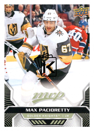 2020-21 UD MVP 121 Max Pacioretty - Vegas Golden Knights