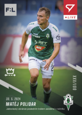 fotbalová kartička 2023-24 SportZoo Fortuna Liga Live L-45 Matěj Polidar Jablonec