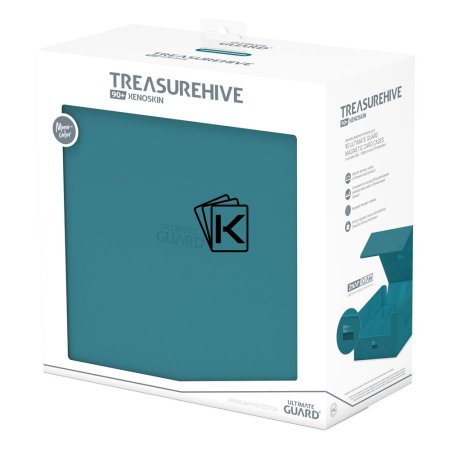Ultimate Guards Storage Box Treasurehive 90+ XenoSkin Petrol Blue St