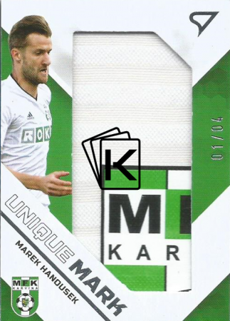 2020-21 SportZoo Fortuna Liga Unique Mark UM20 Marek Hanousek Team Logo 1/4 MFK Karviná