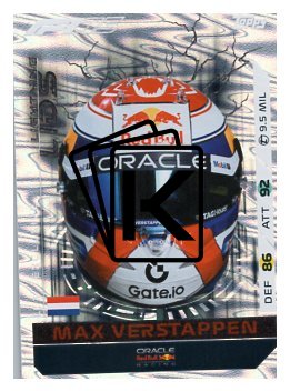 2025 Topps Turbo Attax F1 Oracle Red Bull Racing Helmet LL3 Max Verstappen