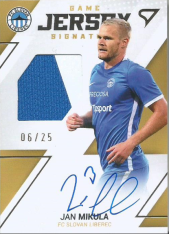 2022-23 Sportzoo Game Jersey Auto GJS-MI Jan Mikula FC Slovan Liberec 6/25