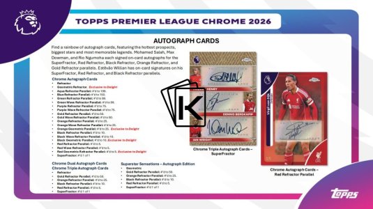 2025-26 Topps Chrome Premier League Hobby Box