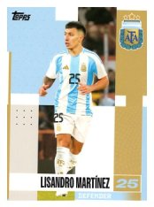 fotbalová kartička 2024-25 Topps Argentina Team Set 6 Lisandro Martínez