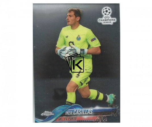 Fotbalová kartička Topps Chrome 2017-18 Champions League 44 Iker Casillas – FC Porto