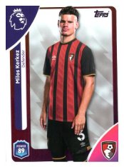 fotbalová kartička 2025-26 Topps  Premier League 42 Milos Kerkez (AFC Bournemouth)