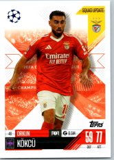 Fotbalová kartička 2024-25 Topps Match Attax EXTRA UEFA Club Competitions Squad Update 46.  Orkun Kökçü (SL Benfica)
