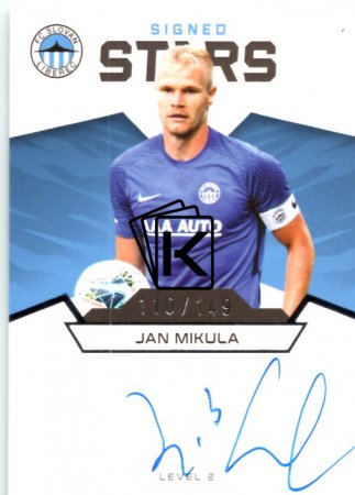 fotbalová kartička 2021-22 SportZoo Fortuna Liga Signed Stars S2-JM Jan Mikula FC Slovan Liberec /149