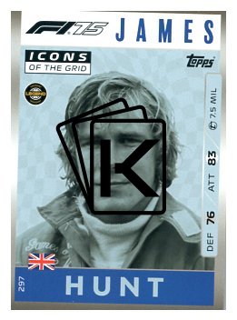 2025 Topps Turbo Attax F1  Icons of the Grid   297 James Hunt