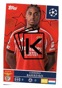 2025-26 Topps Champions League SL Benfica 560 Leandro Barreiro