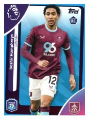 fotbalová kartička 2025-26 Topps  Premier League 310 Bashir Humphreys (Burnley)  -  Rookie-PARALLEL Blue