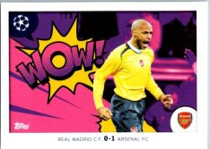 2024-25 Topps Champions League Memories That Stick 396 Thierry Henry (Arsenal) 2006