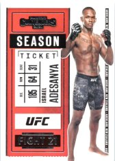 2021 Panini Chronicles UFC Contenders Season Ticket 5 Israel Adesanya