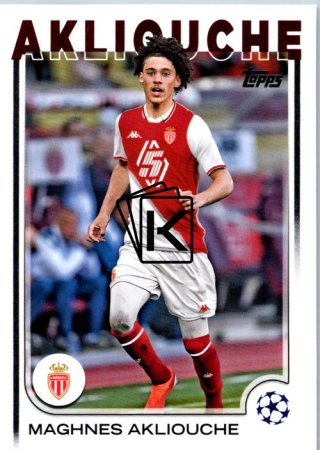 fotbalová kartička 2024-25 Topps UEFA Club Competitions Flagship 64 Maghnes Akliouche AS Monaco