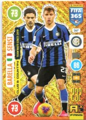 fotbalová karta Panini Adrenalyn XL FIFA 365 2021 Club & Country 267 Nicolò Barella Stefano Sensi Inter Milan