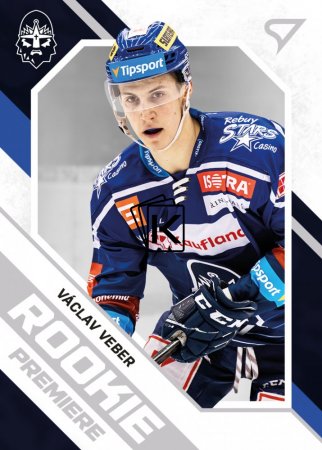hokejová kartička 2021-22 SportZoo Tipsport Extraliga Serie 2 Rookie Premiere  RP-34 Václav Veber Rytíři Kladno