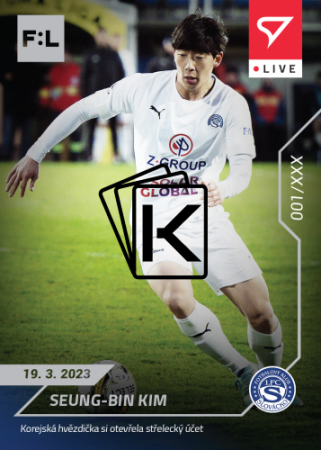 fotbalová kartička SportZoo 2022-23 Live L-083 Seung- Bin Kim 1.FC Slovácko /56