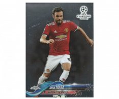 Fotbalová kartička Topps Chrome 2017-18 Champions League 47 Juan Mata – Manchester United