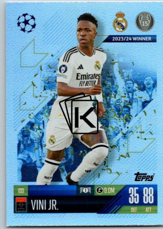 fotbalová kartička 2024-25 Topps Match Attax UEFA Club Competitions  133 Vini Jr. (Real Madrid CF)