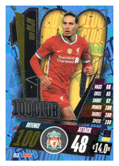 fotbalová kartička Topps Match Attax Champions League 2020-21 100 Club CL3 Virgil van Dijk - Liverpool