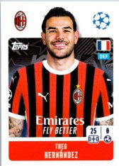 2024-25 Topps Champions League 33 Theo Hernández (AC Milan)