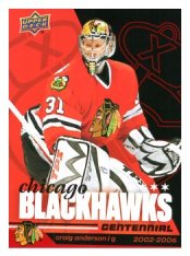 2025-26 Upper Deck Centennial Chicago Blackhawks 66 Craig Anderson