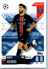 Fotbalová kartička 2024-25 Topps Match Attax EXTRA UEFA Club Competitions Squad Update 43.  Marco Asensio (Paris Saint-Germain)