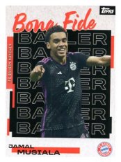 fotbalová kartička 2025-26 Topps Team set FC Bayern Munchen Bona Fide Baller BB-5 Jamal Musiala