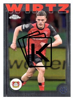 fotbalová kartička 2024-25 Topps Chrome 150 Florian Wirtz, Bayer 04 Leverkusen