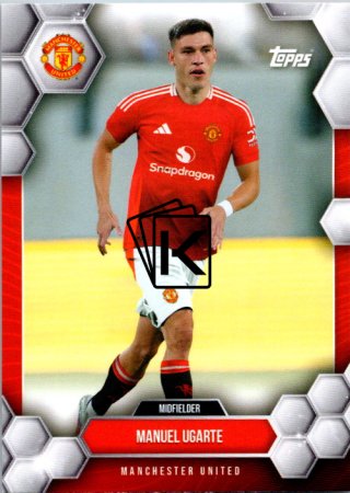 fotbalová kartička 2024-25 Topps Manchester United Fan Set 10 Manuel Ugarte
