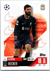 fotbalová kartička 2024-25 Topps Match Attax UEFA Club Competitions  47 Alisson Becker (Liverpool)