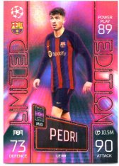 Fotbalová kartička 2022-23 Topps Match Attax UCL Limited Edition Red Ray Pedri FC Barcelona