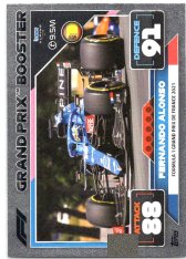 2022 Topps Formule 1Turbo Attax F1 Grand Prix Booster Cards 320 Fernando Alonso (Alpine)