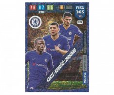 Fotbalová kartička Panini FIFA 365 – 2020 Multiple  379 Chelsea FC Kante Kovacic Jorginho