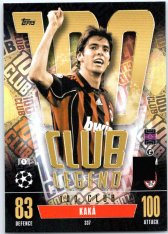 2023-24 Topps Match Attax EXTRA UEFA Club Competition 100 Club Legend 337 Kaka (AC Milan)