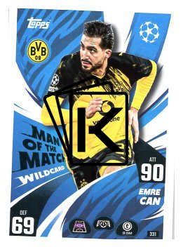 fotbalová kartička 2025-26 Topps Match Attax UCC 331 Emre Can (Borussia Dortmund)