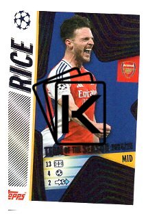 2025-26 Topps Champions League 2024/25 UEFA Champions League Team of the Season 10 Declan Rice (Arsenal)